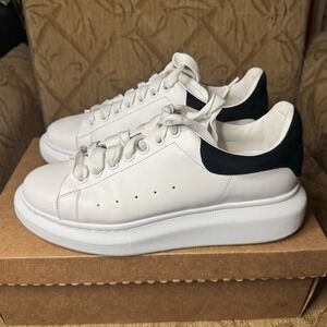 Alexander Mcqueen Oversized Trainers, Size 40, White & Black, Used‎